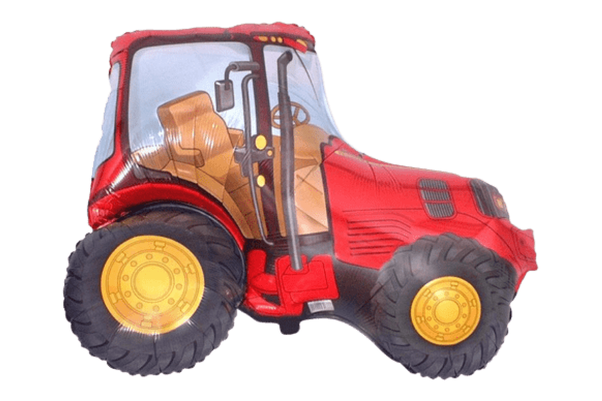 Balon foliowy z helem 24″ FX – „Traktor” Czerwony