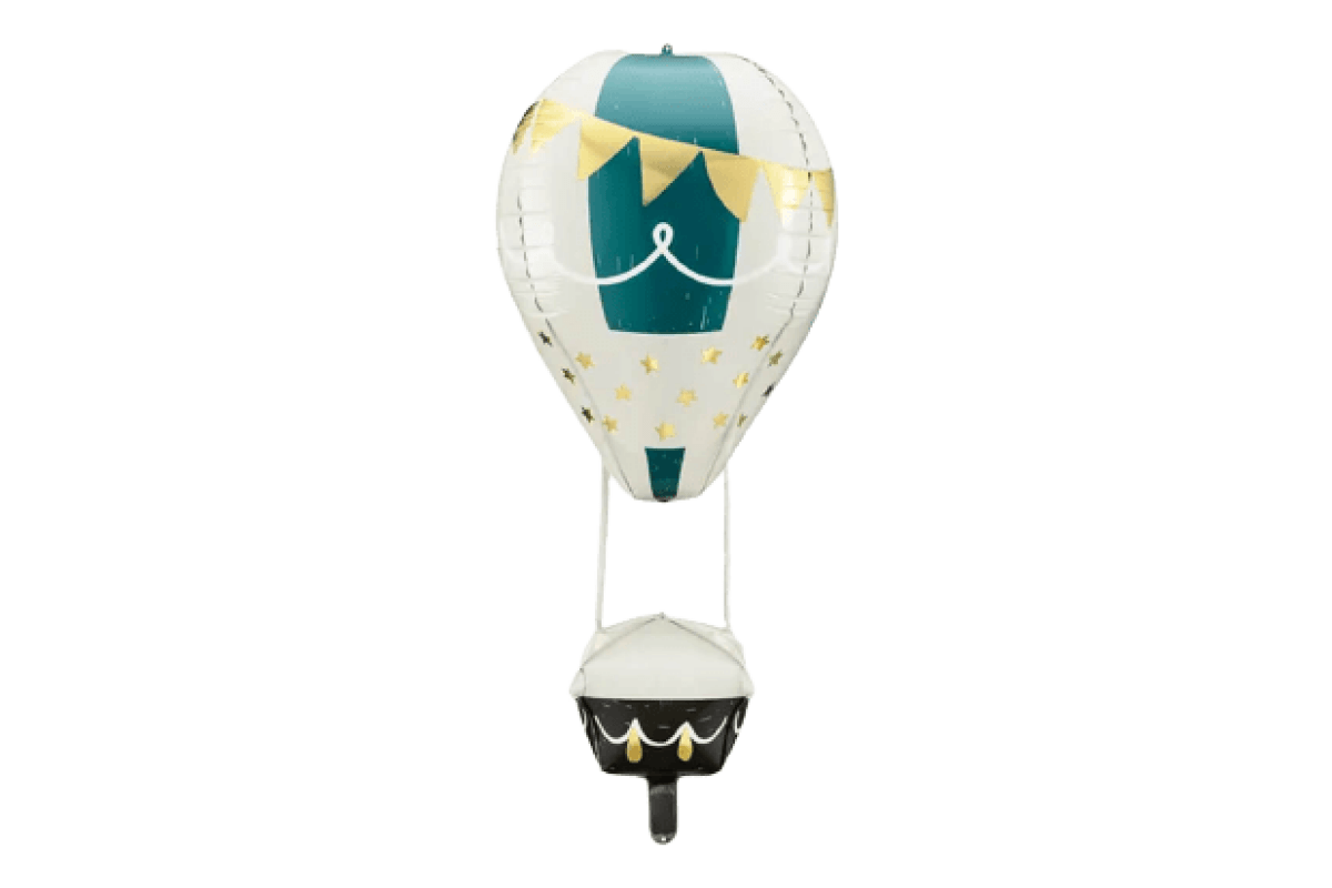 Balon foliowy z helem, Latający Balon 4D – 36 x 110 cm