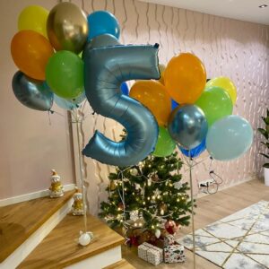 Zestaw balonów z helem do przedszkola Oliwia Balony