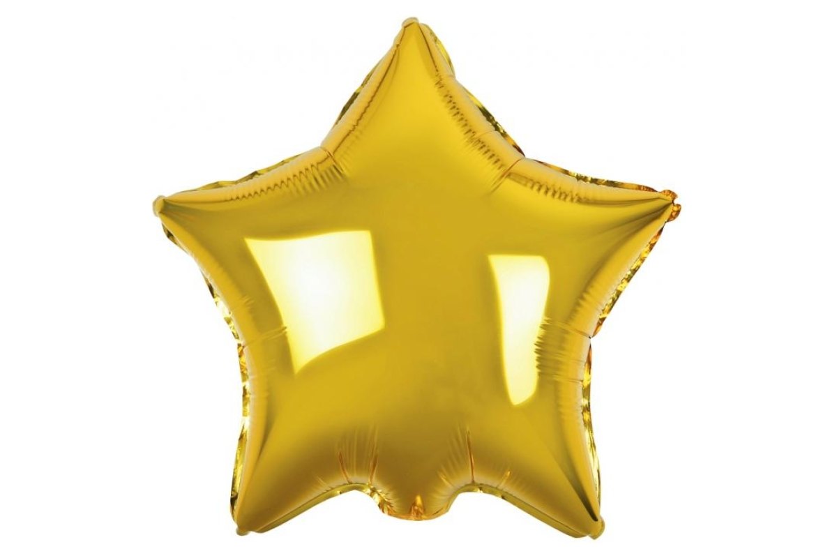 Balon foliowy z Helem B&C „Gwiazda”, złota, 19″