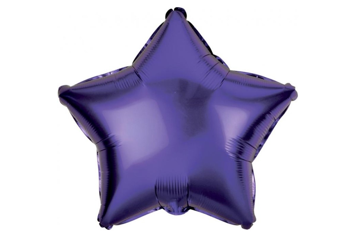 Balon Foliowy z Helem „Gwiazda”, fioletowa, 19″