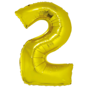 Balon foliowy z helem Smart, Cyfra 2, złota, 76 cm Removebg Preview Oliwia Balony