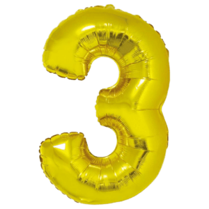 Balon foliowy z helem Smart, Cyfra 3, złota, 76 cm Removebg Preview Oliwia Balony