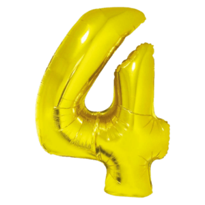 Balon foliowy z helem Smart, Cyfra 4, złota, 76 cm Removebg Preview Oliwia Balony