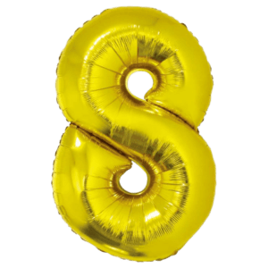 Balon foliowy z helem Smart, Cyfra 8, złota, 76 cm Removebg Preview Oliwia Balony