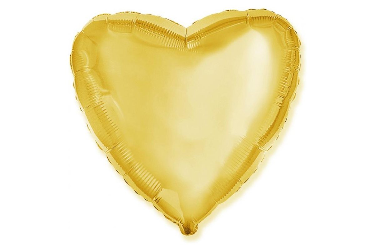 Balon Foliowy z Helem JUMBO FX – „Serce” (złote)