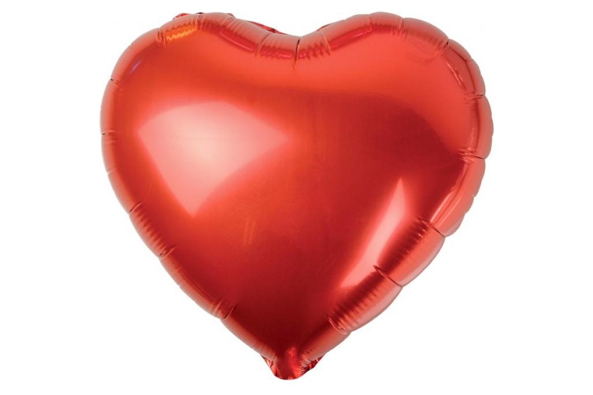 Balon Foliowy z Helem B&C „Serce”, czerwone, 18″