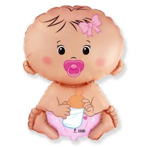Balon Foliowy z Helem 24" FX - "Bobas Dziewczynka" 54950 Oliwia Balony