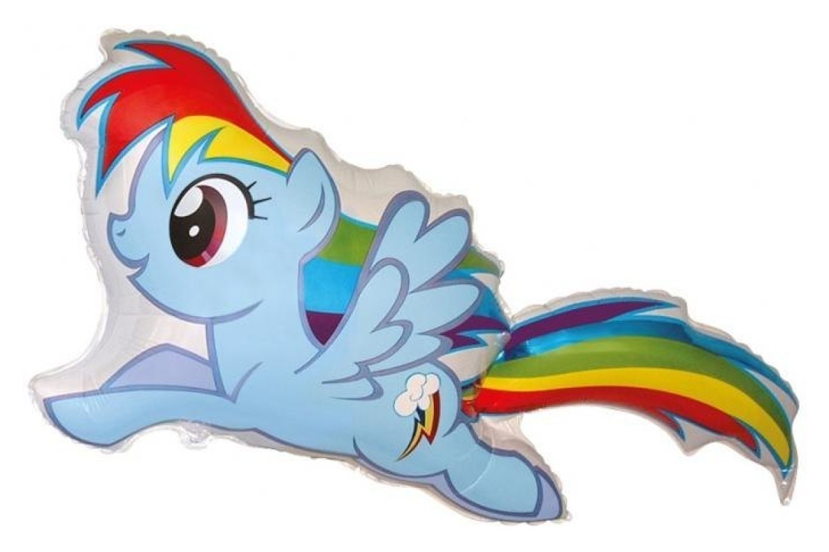 Balon Foliowy z Helem 24″ FX – Kucyki My Little Pony: Rainbow Dash