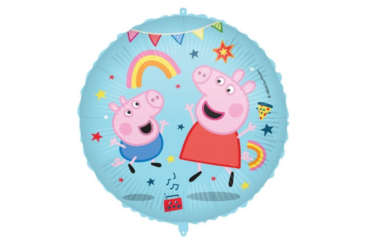 Balon Foliowy z Helem 18″ Peppa Pig Messy Play