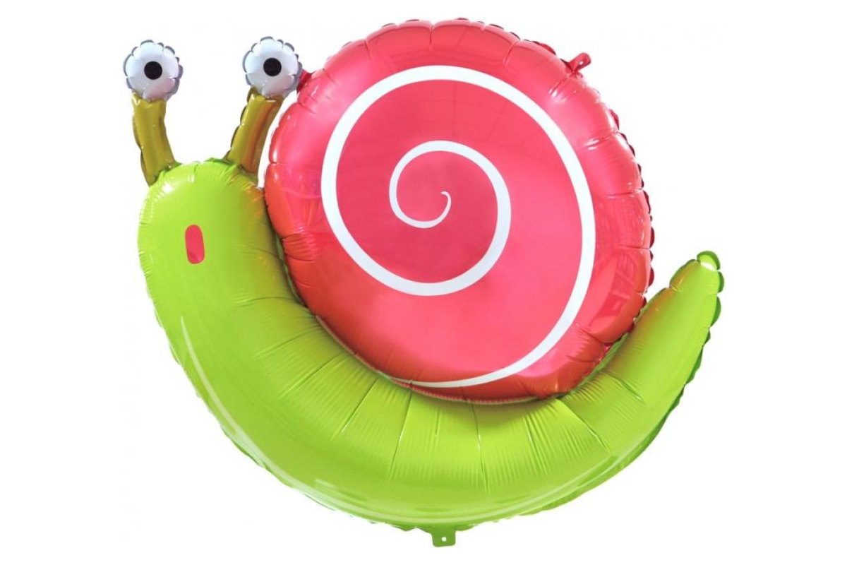 Balon Foliowy z Helem Ślimak, 60×48 cm