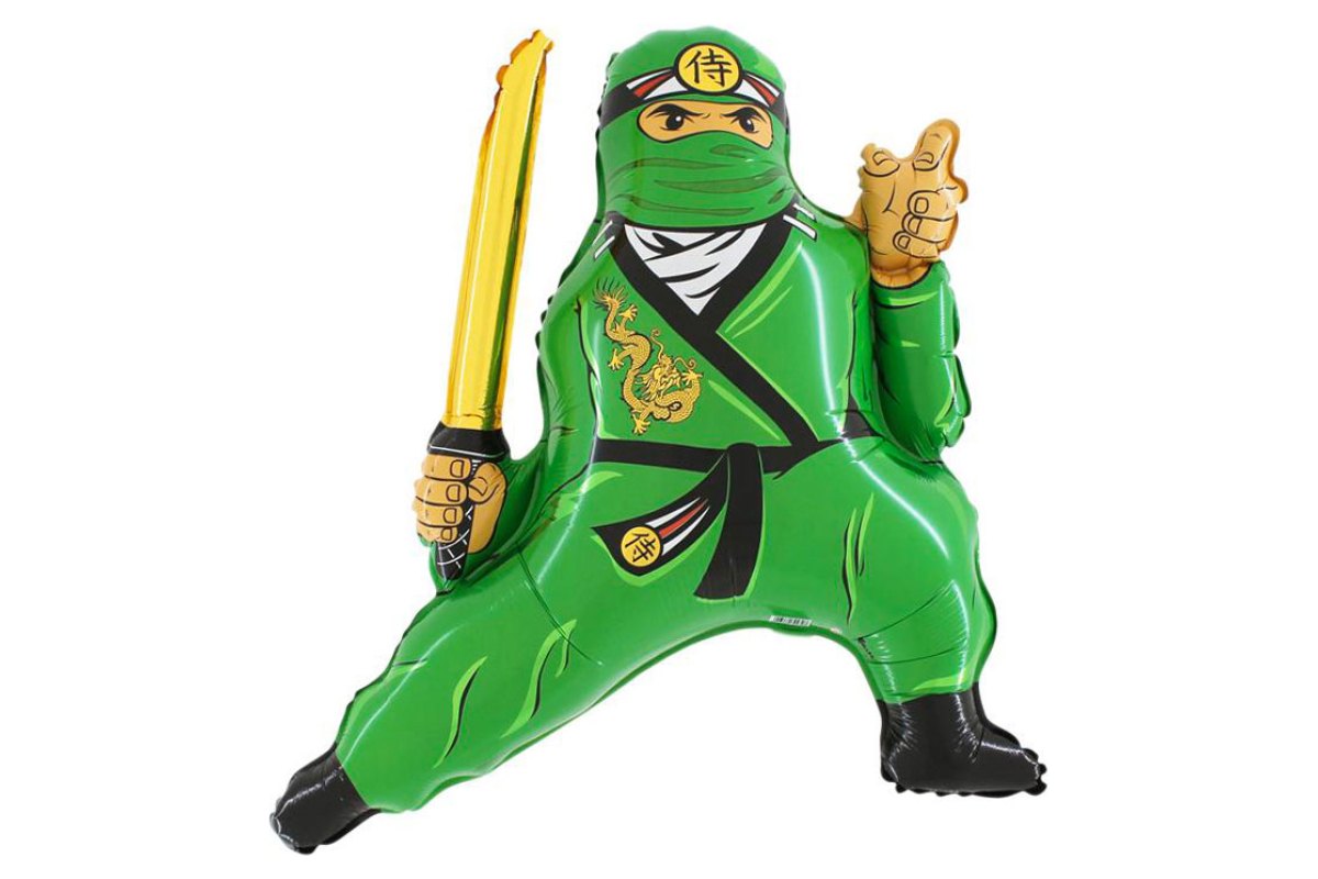 Balon z Helem Grabo 35″ Ninja Zielony