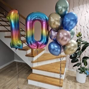 Tęczowy zestaw balonów Jpg Oliwia Balony