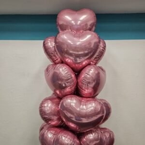 15 różowych serduszek Jpg Oliwia Balony