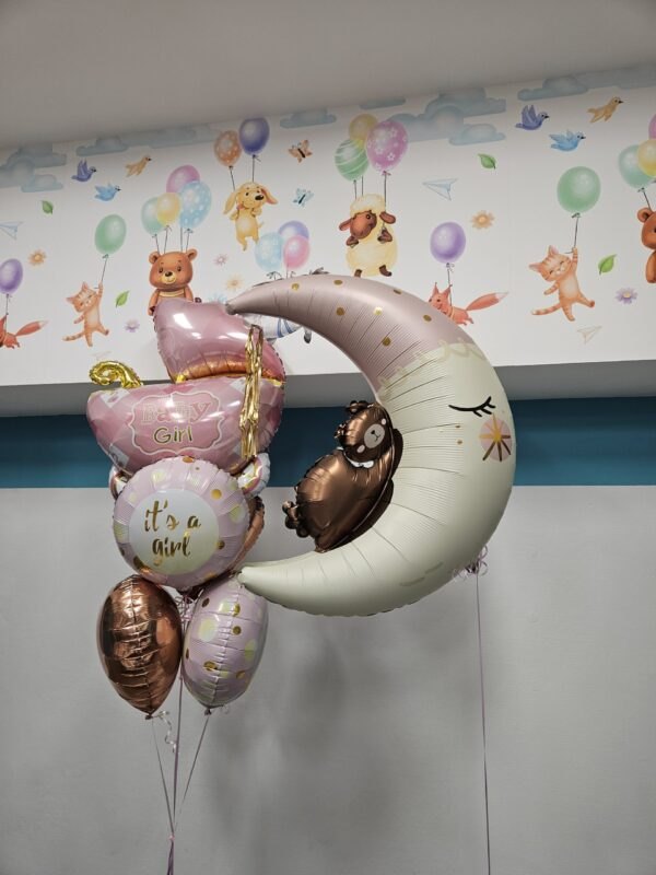Uroczy Zestaw Balonów na Powitanie Mamy z Dzieckiem 🌸👶✨