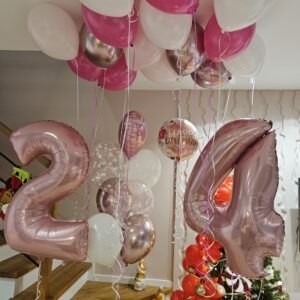 Zestaw Balonów na 24. Urodziny w Różowych Odcieniach ✨🎀 20241211-231727-scaled Oliwia Balony