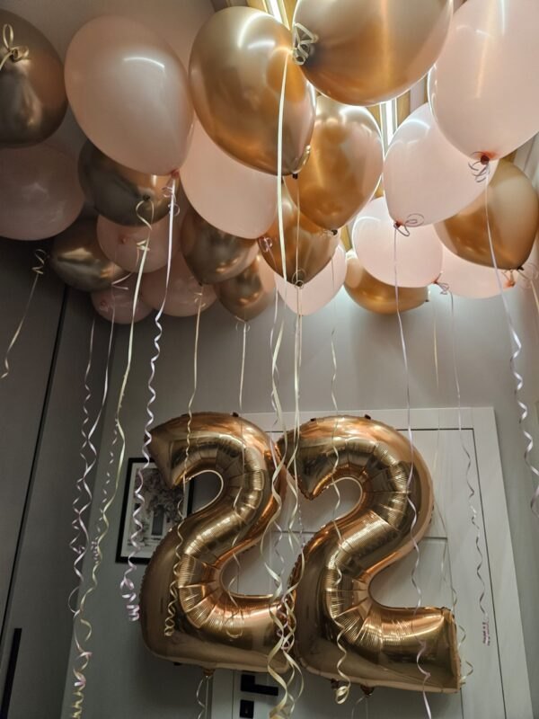 Ekskluzywny Zestaw Balonów na 22 w różowo-złotym kolorze. Urodziny ✨🎀