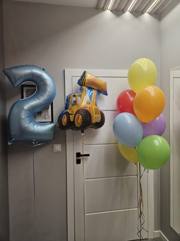 Uroczy Zestaw Balonów na 2. Urodziny Chłopca 🚜🎈