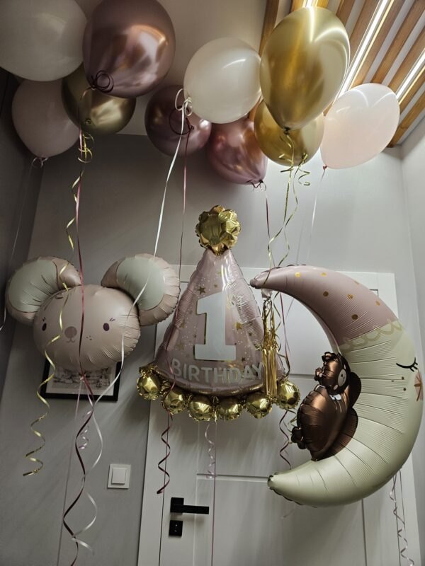 Zestaw Balonów na 1. Urodziny – Magia Delikatnego Różu! 🎀🎈