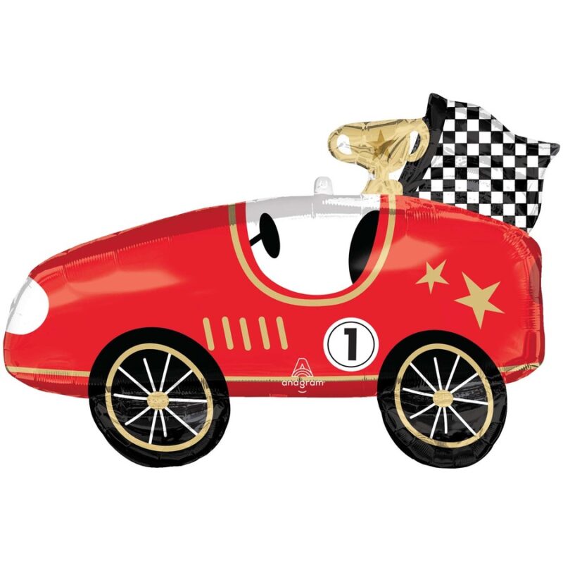 Anagram Race Car SuperShape Foil Balloon