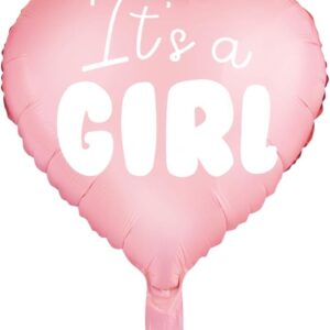 Balon Foliowy Serce z Napisem It's a Girl- Baby Shower Narodziny Gender Reveal Party Urodziny Balon Foliowy Różowe Serce - Wysokość ok. 45 cm 41u3vawzosl._ac_sl1500_ Oliwia Balony