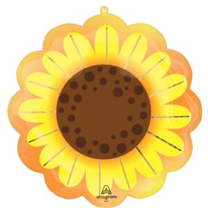 Balon foliowy Kwiat Słonecznika, XL Balon-foliowy-helowy-xl-sunflower-glow Oliwia Balony