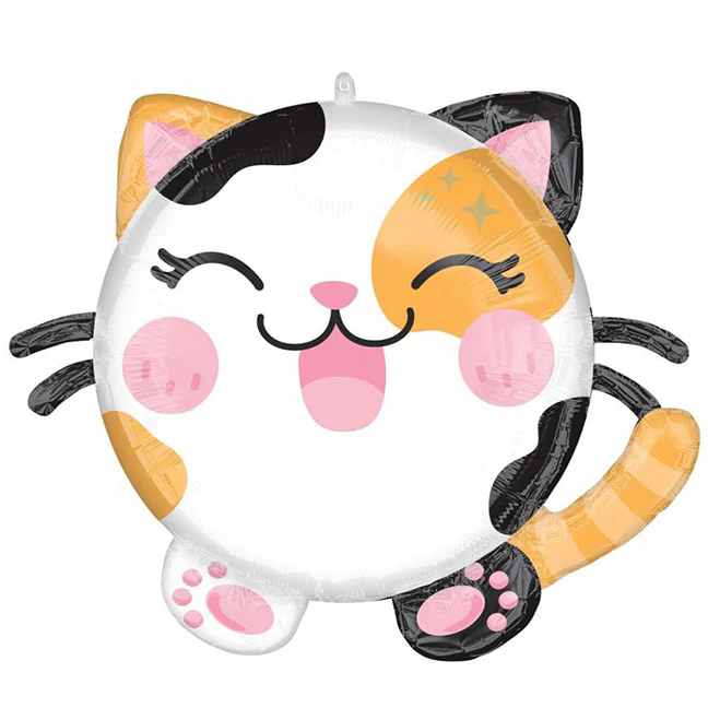 Balon foliowy z helem, kot, Anagram, 53cm – Roly Polies Kawaii Kitty