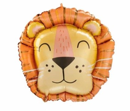 BALON FOLIOWY LEW GŁOWA 70cm