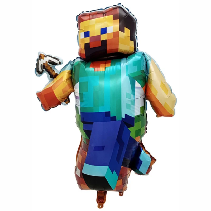 Balon Foliowy Piksele Minecraft Gamingowe (68cm*85cm)
