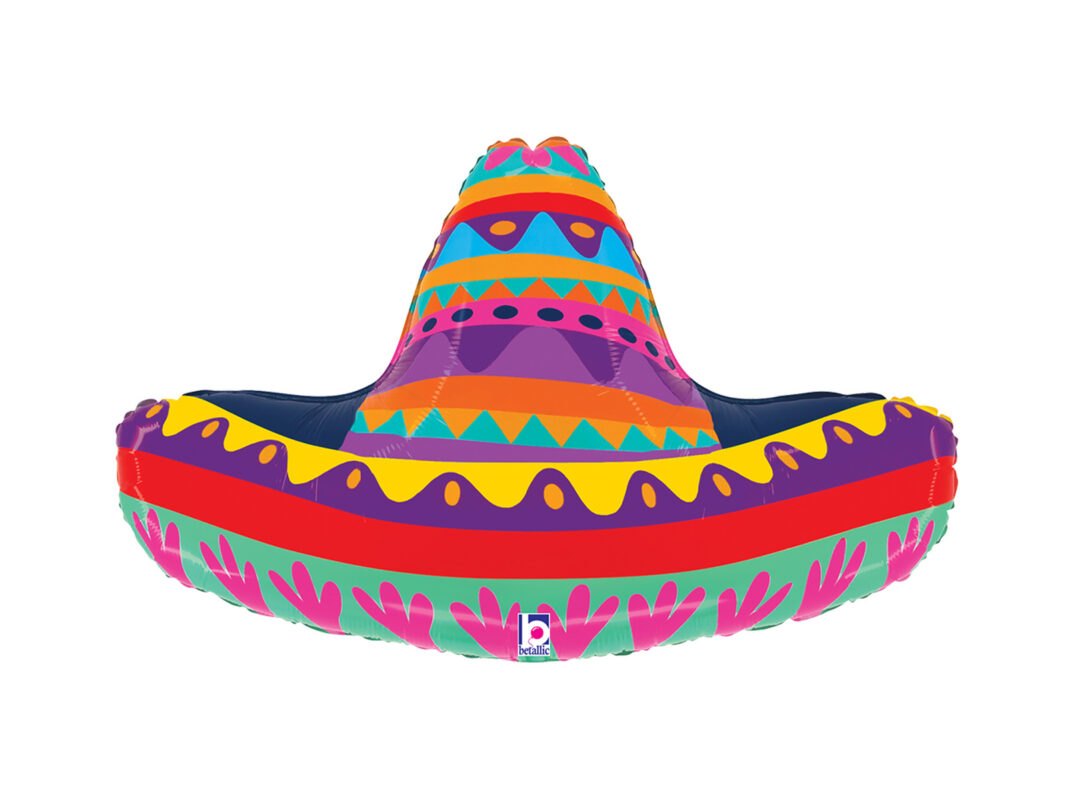 Balon foliowy Sombrero Meksykańskie – 81×50 cm